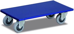 [mh-949.051] rolplaat met zwenkwielen van thermoplastisch rubber